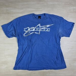 Vintage Y2k AlpineStars Shirt Blue‎ Size 2XL